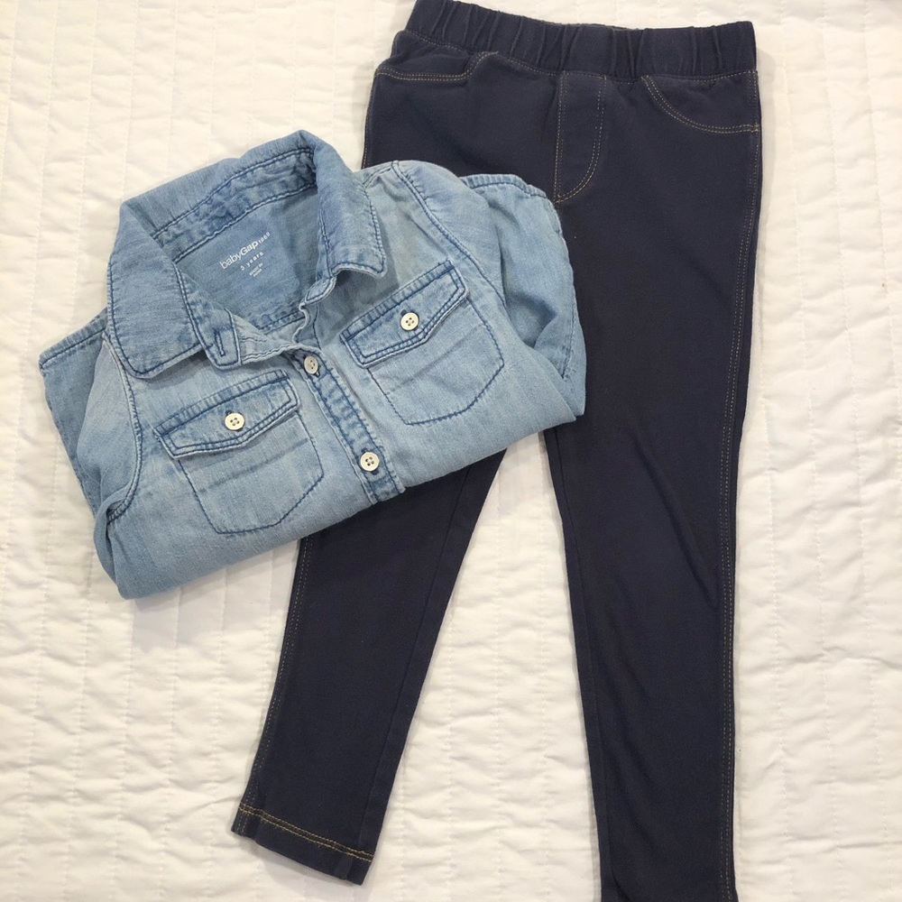 BabyGap Chambray Top and Jeggings